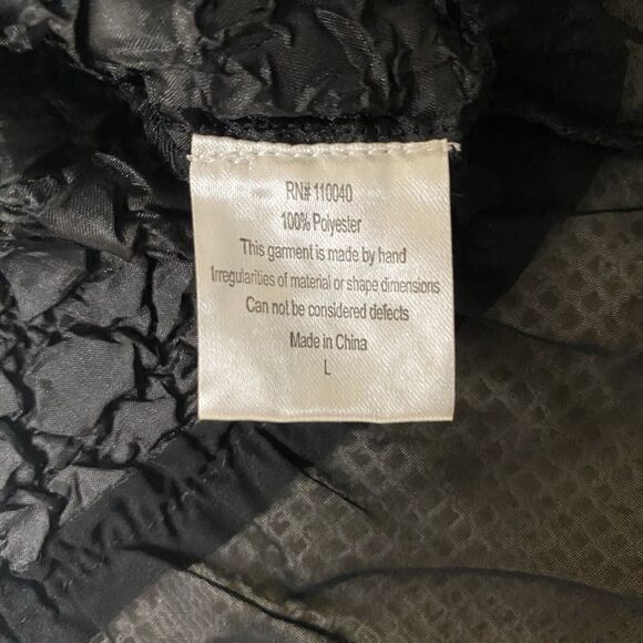 LOU NARDI SHANGHAI Blouse Sleeveless Stretch Lightweight Crinkle Womens L Black - Picture 8 of 9